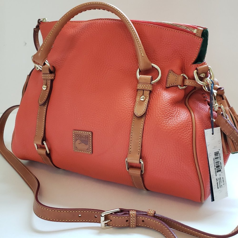 NWT Dooney & Bourke  Leather  Satchel.